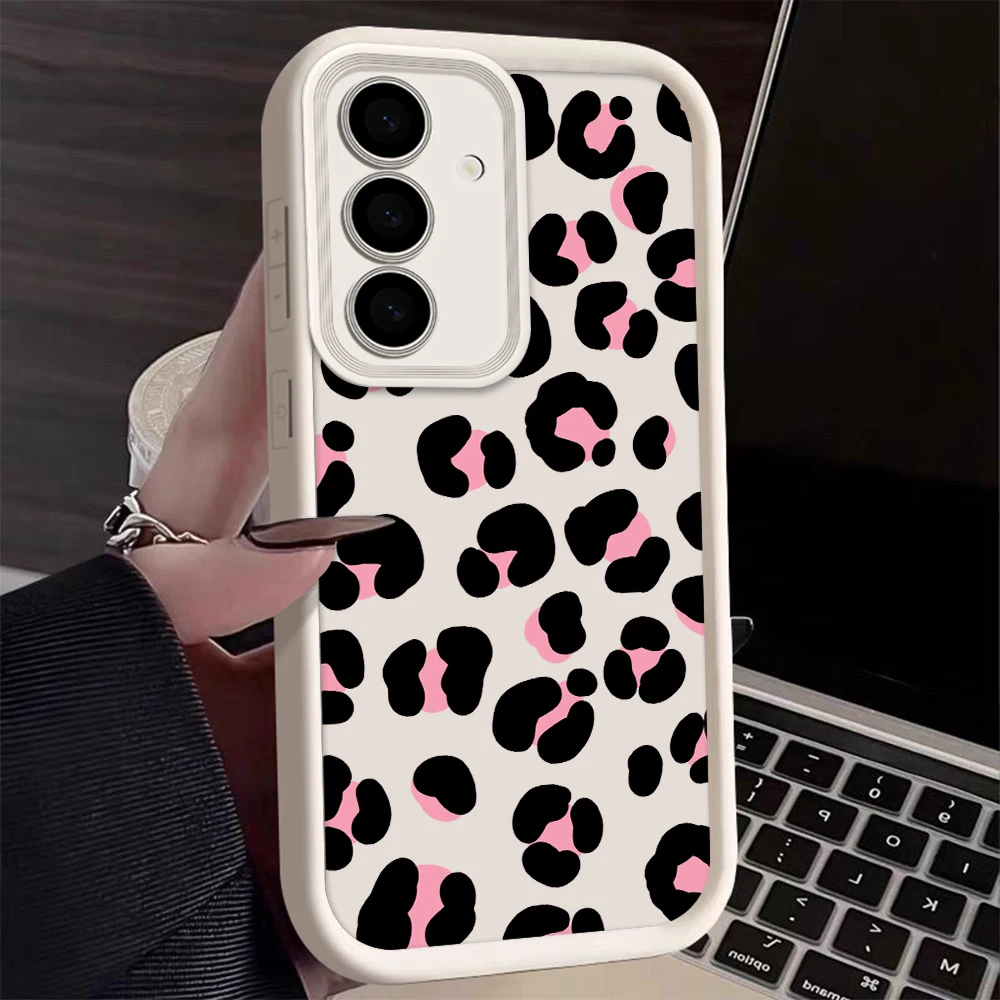 INS Leopardenmuster Handyhülle für Samsung Galaxy S25 S22 S21 S23 S20 S24 Ultra FE A35 A15 A25 A55 Note 20 Plus 5G Soft Cover – Detail 10