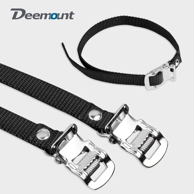 2pcs Buckled Straps for Bicycle Gym Spinning Bike Footboard Toe Clips Cycling Pedal Rope Workout Demo Racing Shoe Harness Belt