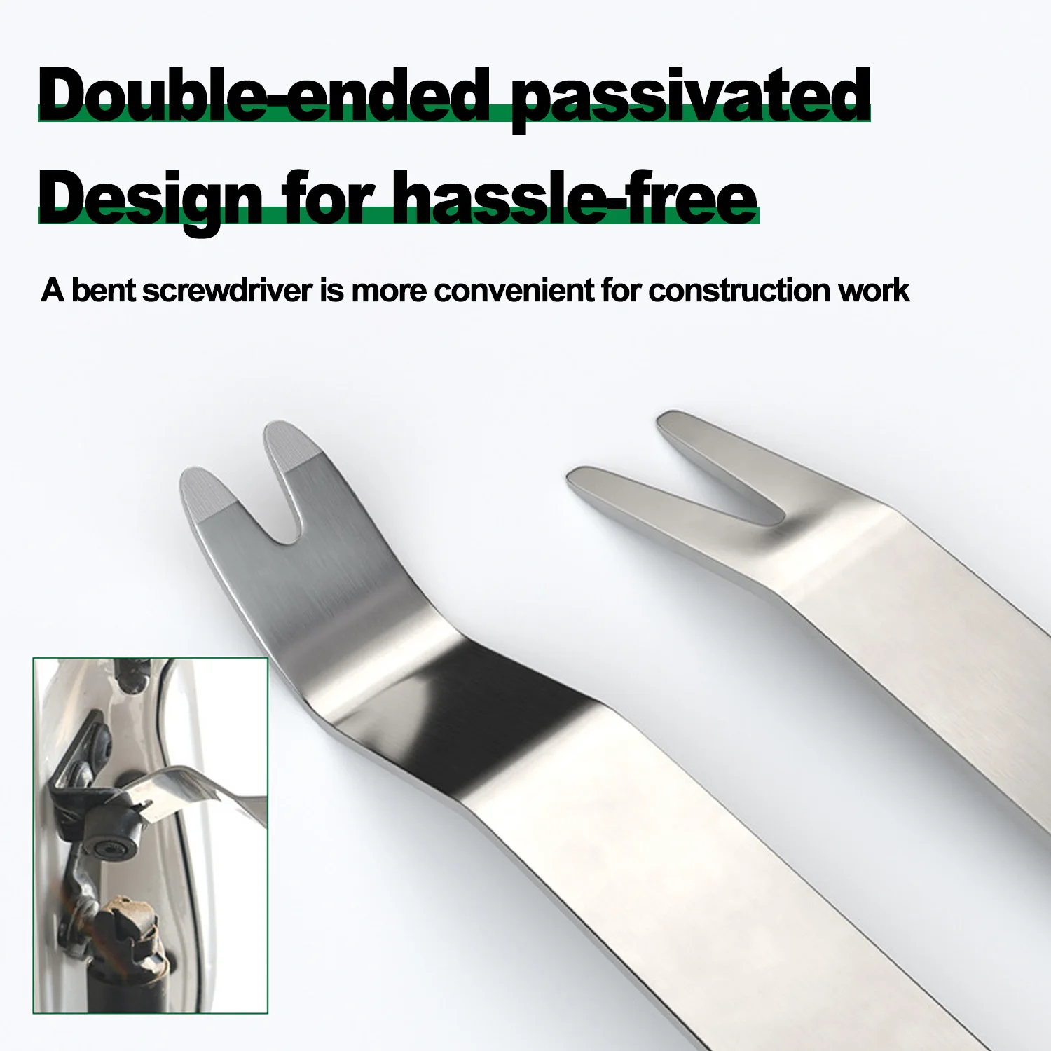 Metal Trim Removal Tool Auto Fastener Remover Pry Tool Removal of Car Door Panel Audio Radio Panel Molding Dashboards Wheel