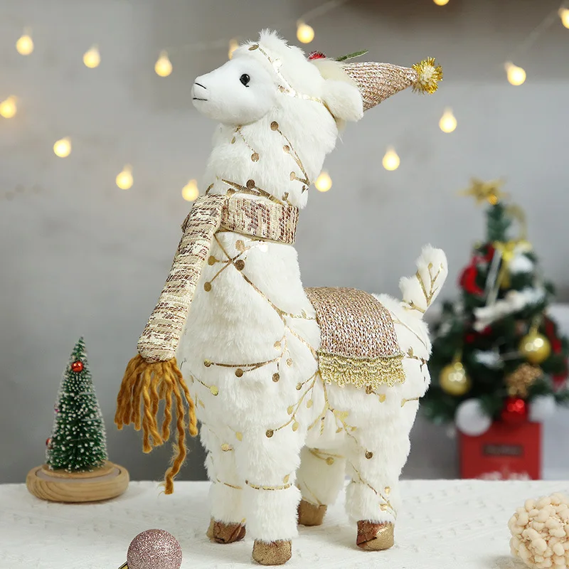 Alpaca Christmas Doll Christmas Decorations for Home  Christmas Tree Decorations Ornaments Xmas New Year Gifts Kids