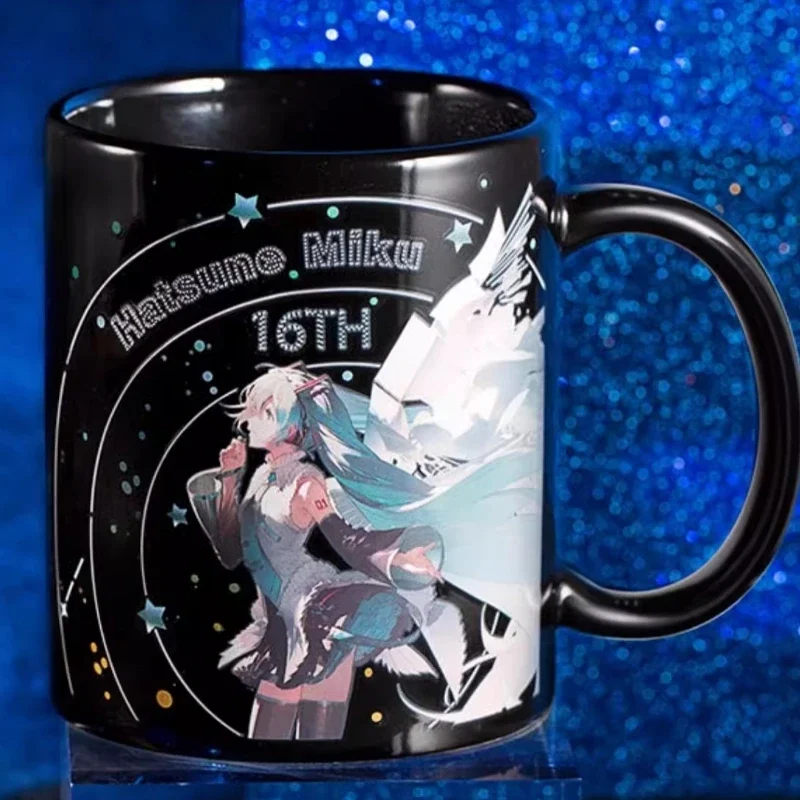 Kawaii Anime Cartoon Hatsune Miku Souvenir Around The 16th Anniversary Color Changing Mug Fashion Gift for Boys and Girls