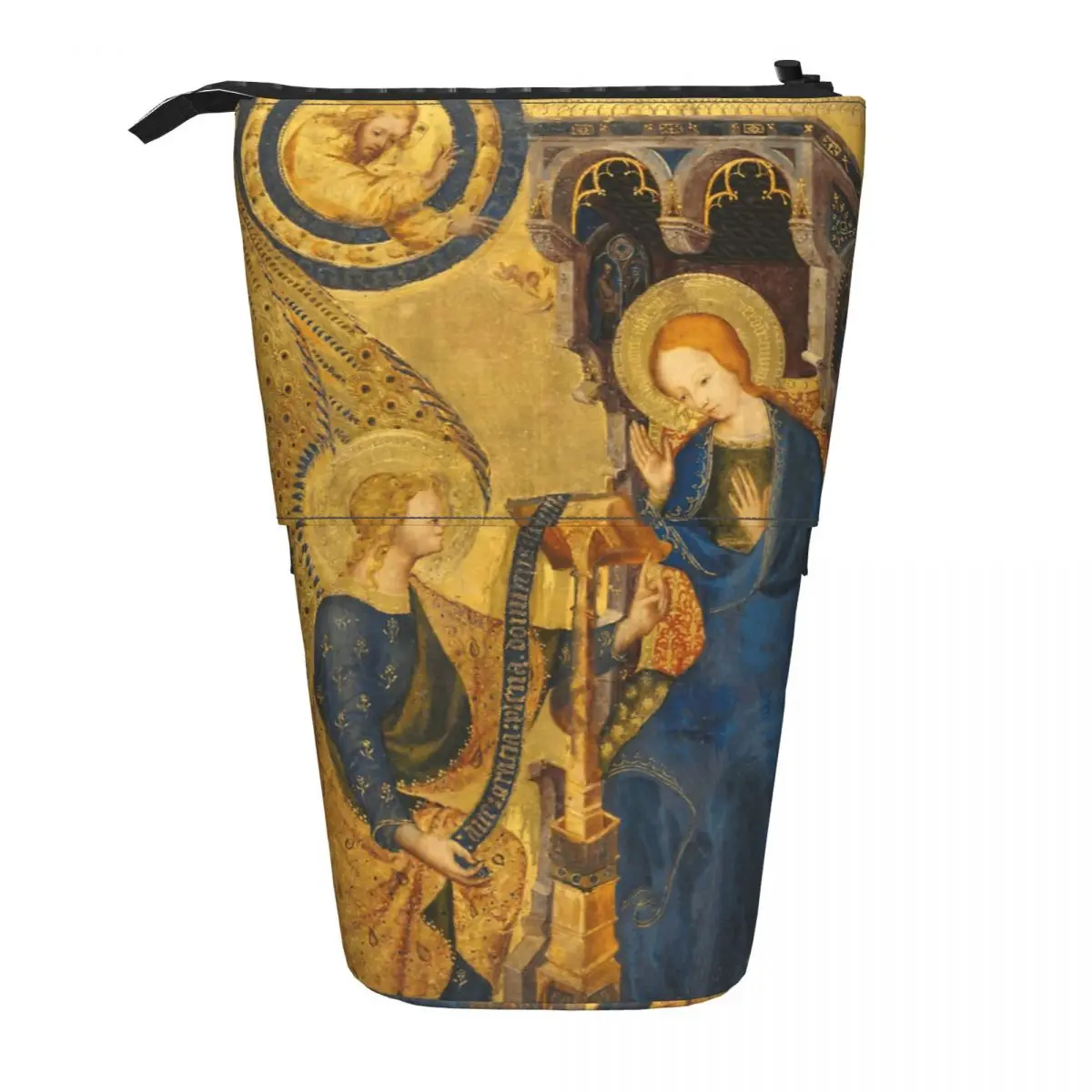 The Annunciation Pen Box Student School Zipper Pen Bag Child Stationery Bag Pencase Vertical Retractable Pencil Case