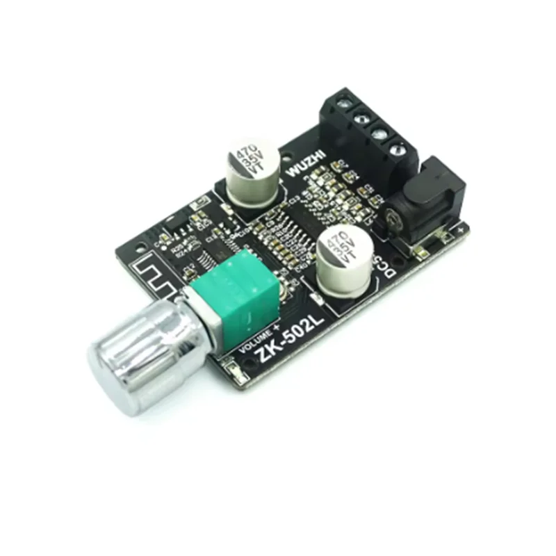 ZK-502L MINI Bluetooth 5.0 DC 5-24V Wireless Audio Digital Power amplifier Stereo board 50Wx2 Bluetooth Amp Amplificador