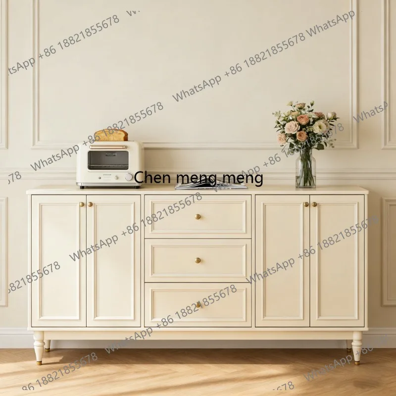 Living room rounded corner storage, dining side cabinet integrated against the wall small apartment