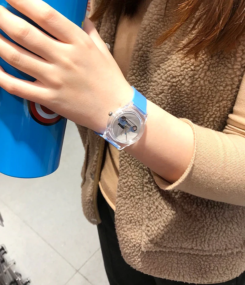 Unique Retro Car & Bus Pattern Plastic Watches for Women