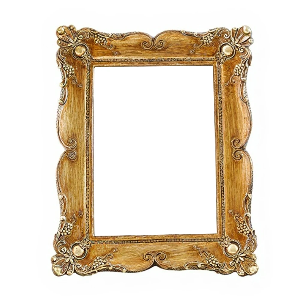 For Anniversaries Gold Frame Decor Elegant Frame Design Decor Decorative Table Display Easy Photo Insertion Polyresin Material