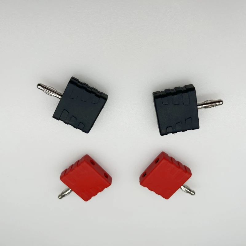 

1PCS 4Mm banana plug one male to two female double row two connected one minute two adapter 1 drag 2 test banana head