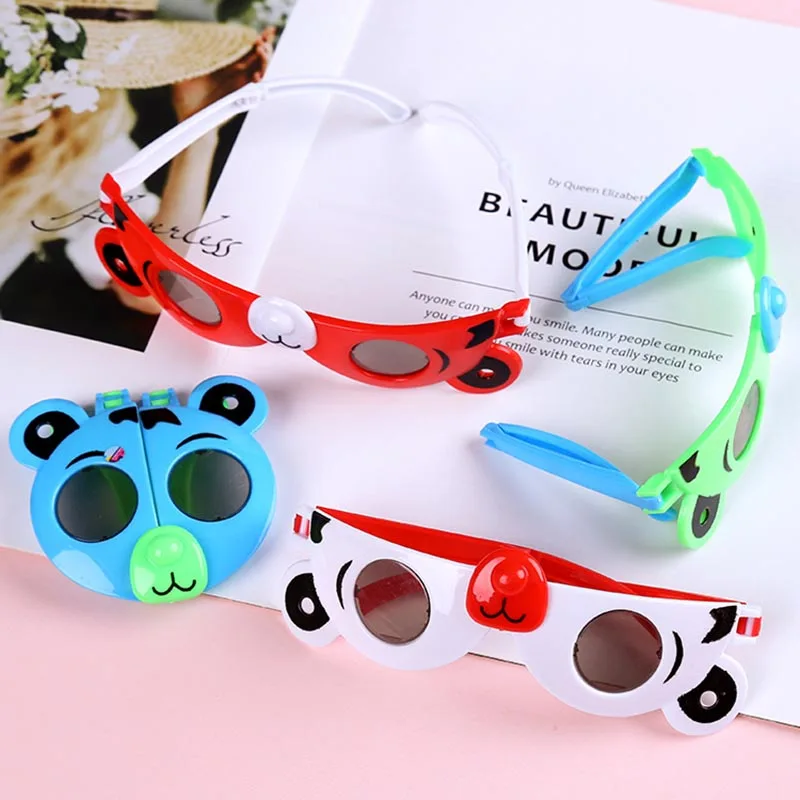 1Pcs Foldable Bear Glasses Cartoon Folding Glasses Children Toys Birthday Christmas Party Favors Kids Child Birthday Party Gifts