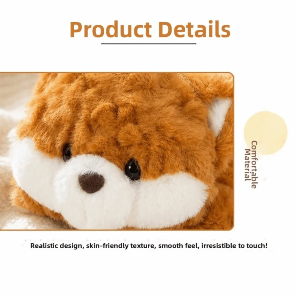 Cute Cartoon Animal Fox Bear Dog Multicolor Hairy Animal 17CM Chicken Cat Rabbit Animal