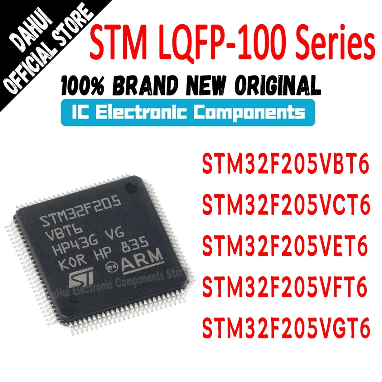 

STM32F205VBT6 STM32F205VCT6 STM32F205VET6 STM32F205VFT6 STM32F205VGT6 STM32F205V STM32F205 STM32F STM32 STM IC MCU Chip LQFP-100