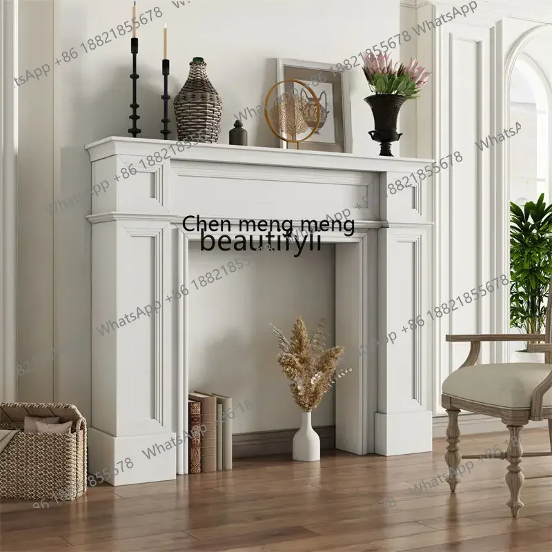 

E153 American, retro, homestay fireplace decoration, French European style, mantel storage wedding photography