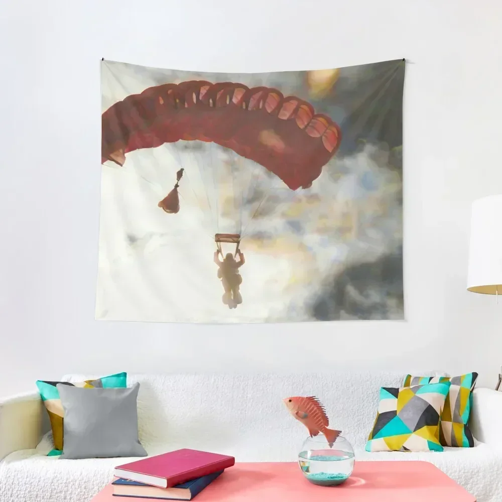 Impressionist Skydive Tapestry Room Aesthetic Home And Comfort Decor For Bedroom Tapestry