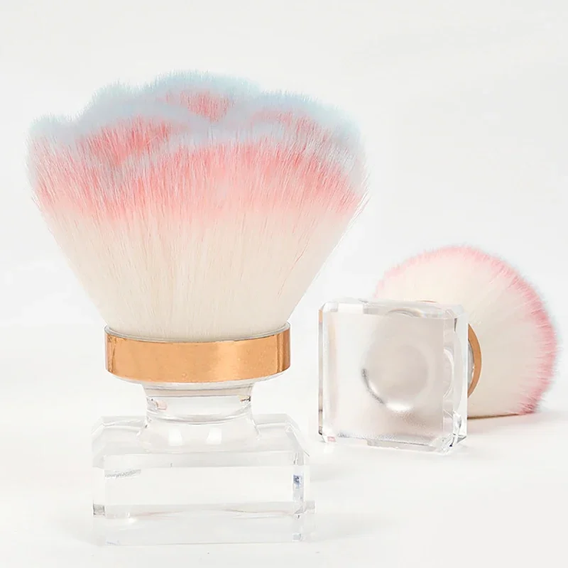 1 Uds. Cepillo para uñas para limpieza de polvo, polvo para uñas, cepillos de limpieza de polvo para decoración de uñas con caja, herramientas de manicura
