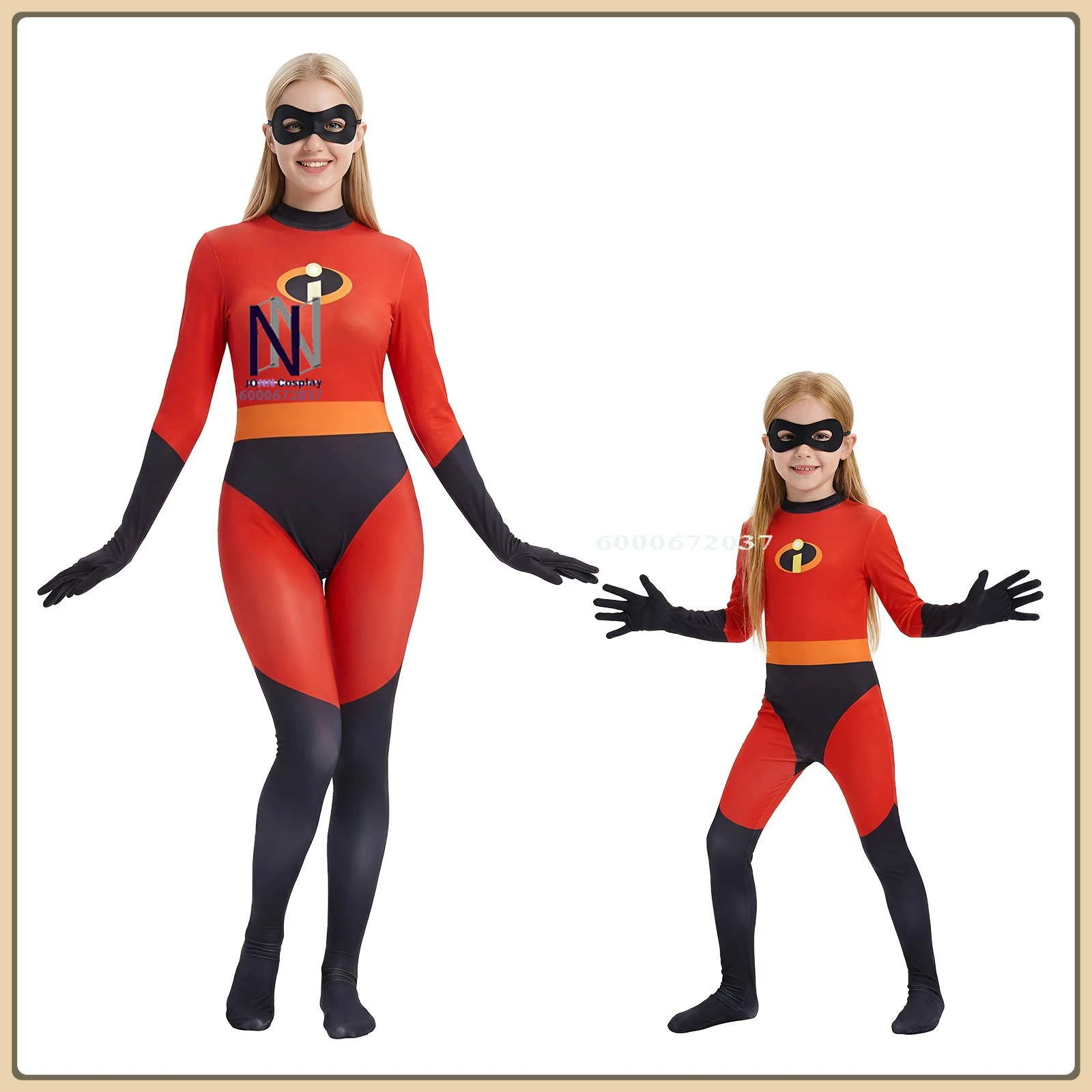

Unisex The Incredibles Role Playing Costume High Quality Superhero Outfit For Adults & Kids Stage Performance Halloween Suit