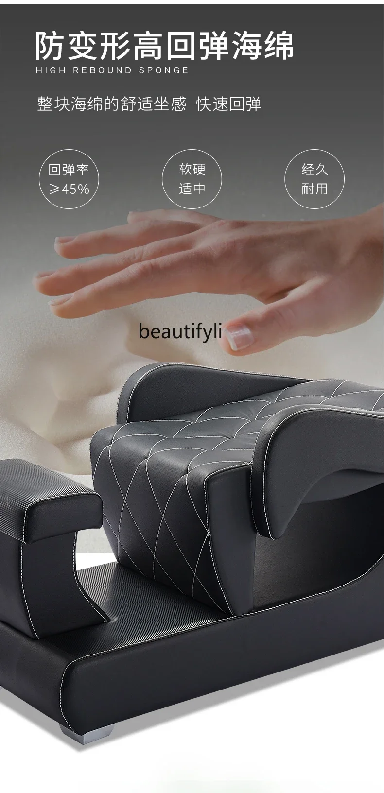 Hair Salon Shampoo Chair Barber Shop for Hair Salon Thai Lying Completely Hair Massage Steaming Bed