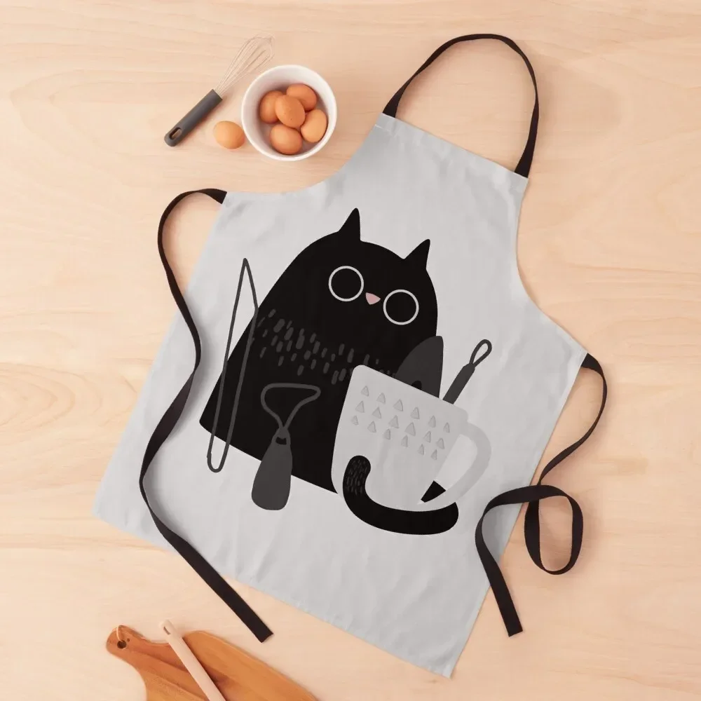 

Pottery cat Apron kitchen clothes for men cooks clothes Chef Uniform Apron