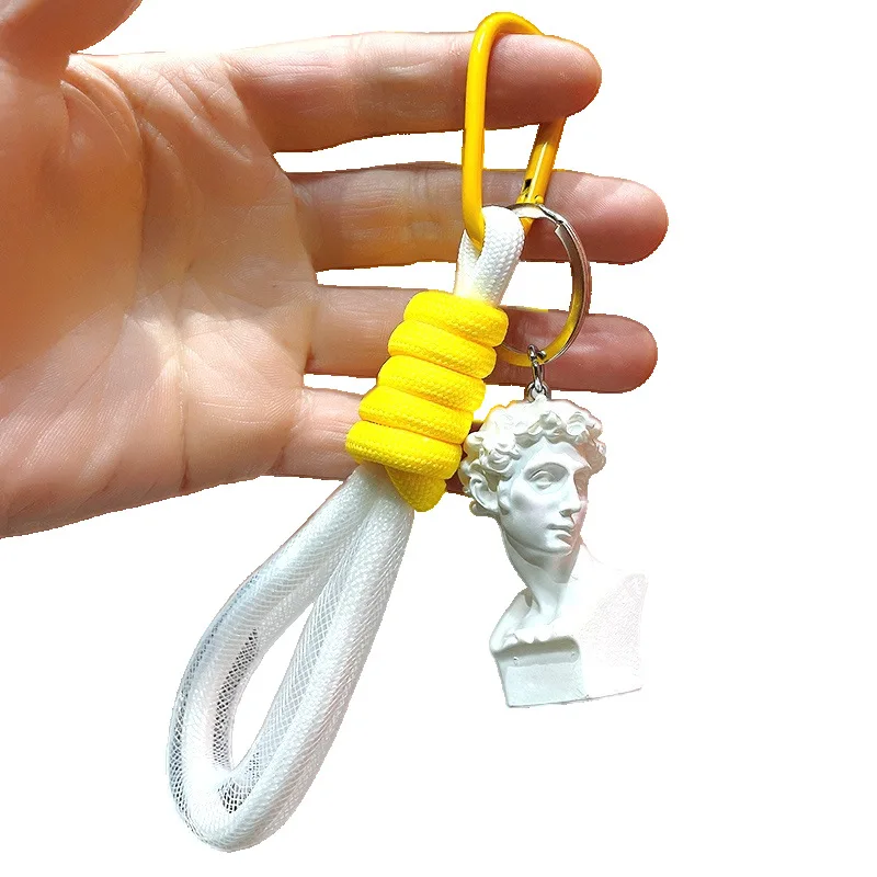 New key chain creative student art portrait personality key hanging ornaments Academy school bag pendant gift wholesale