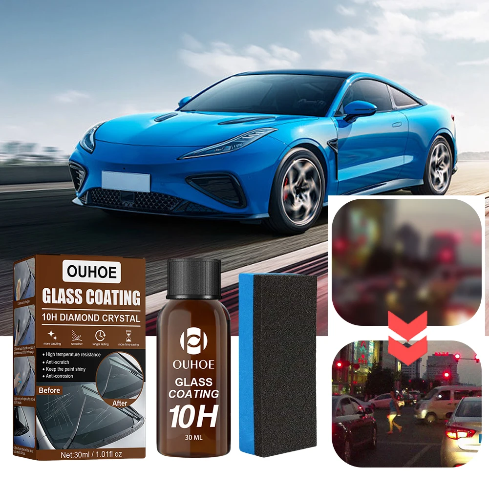 30ml Car Glass Coating  Nano Ceramic Coating Anti-Scratch Hydrophobic Car Polish High Protection Coating