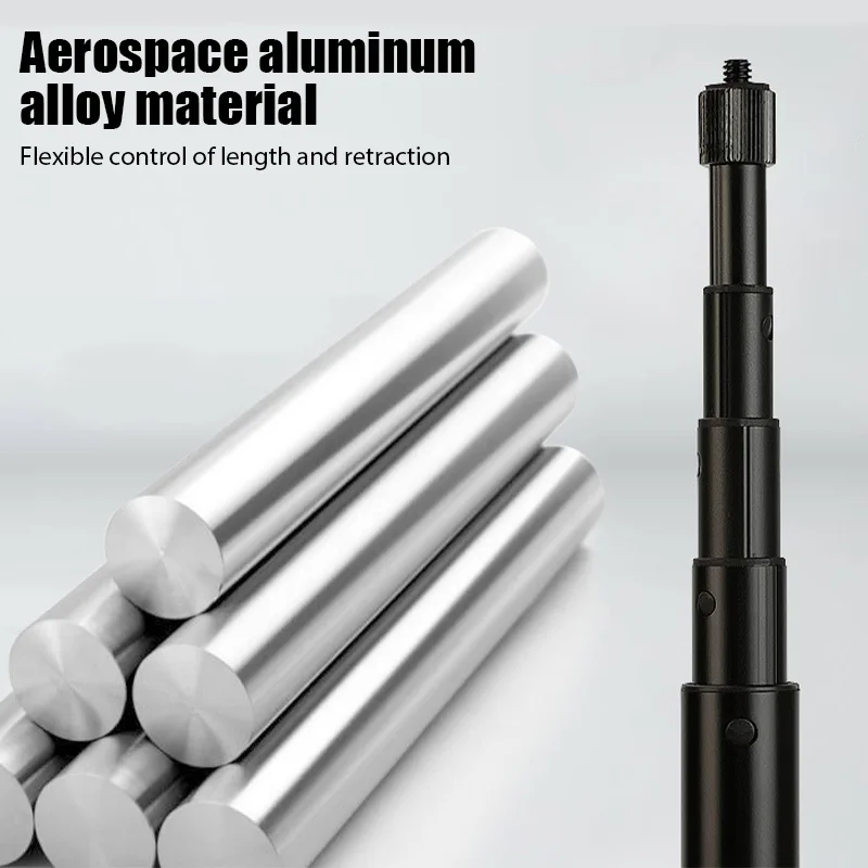 Universal 1,2 M giratorio bala tiempo aleación de aluminio Selfie Stick soporte trípode monopié para Insta 360 One R Gopro cámara panorámica