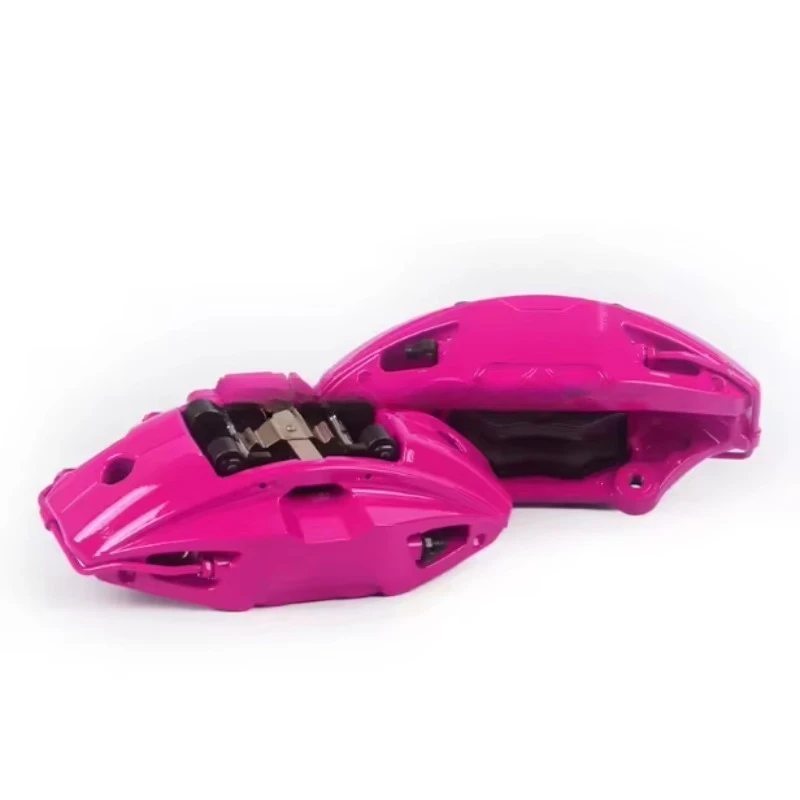 New Big Front Brake Caliper Kit EC670 6 Pistons Brake Pads High Performance Custom Colors 5 Year Warranty Brake System