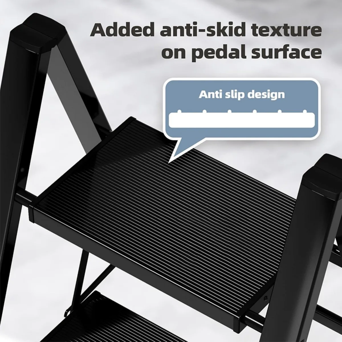 Ladder Folding Step Stool with Extra Wide Treads Portable Lightweight Home Ladder Kitchen Ladder Easy to Store Space Saving Capa