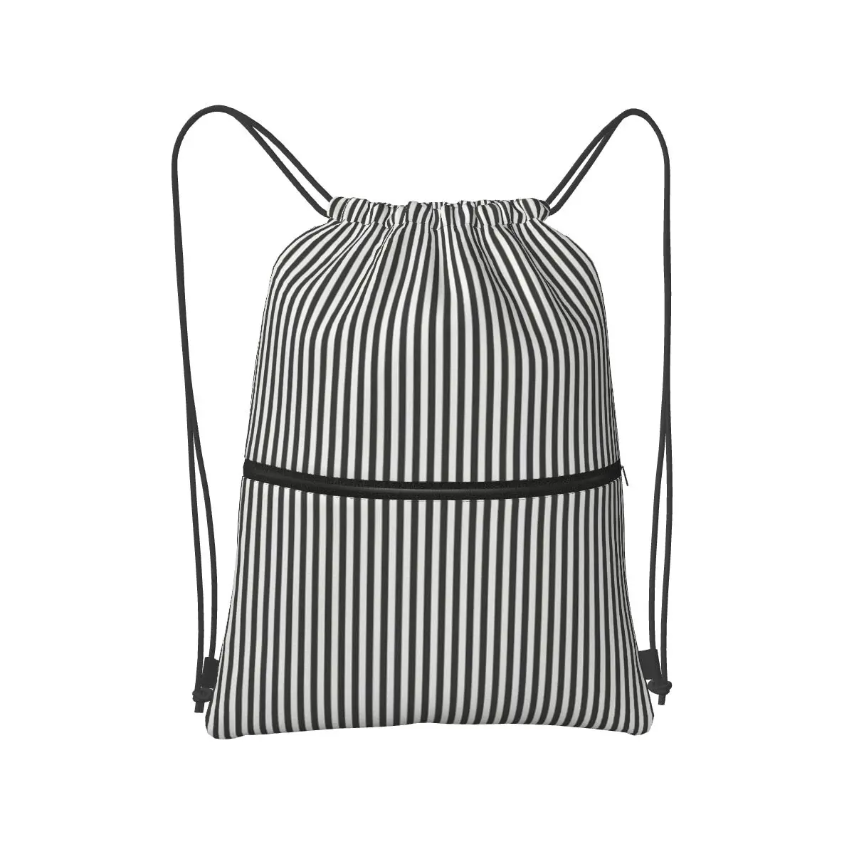 Vertical And Horizontal Diagonal Stripe Design Pattern Backpacks Portable Drawstring Bags Sports Bag Book Bags for Man Woman