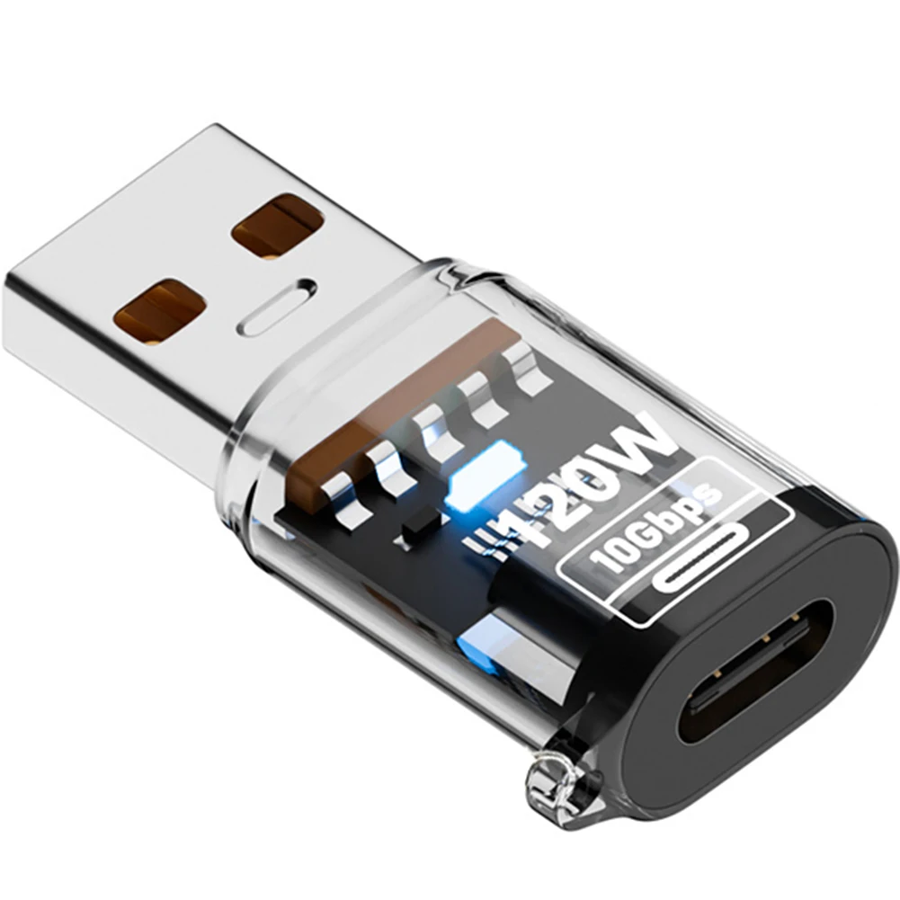 Streamlined USB C to USB A Adapter Compact Design with Fast Data Transfer Rate of Up to 10Gbps and High Power Delivery