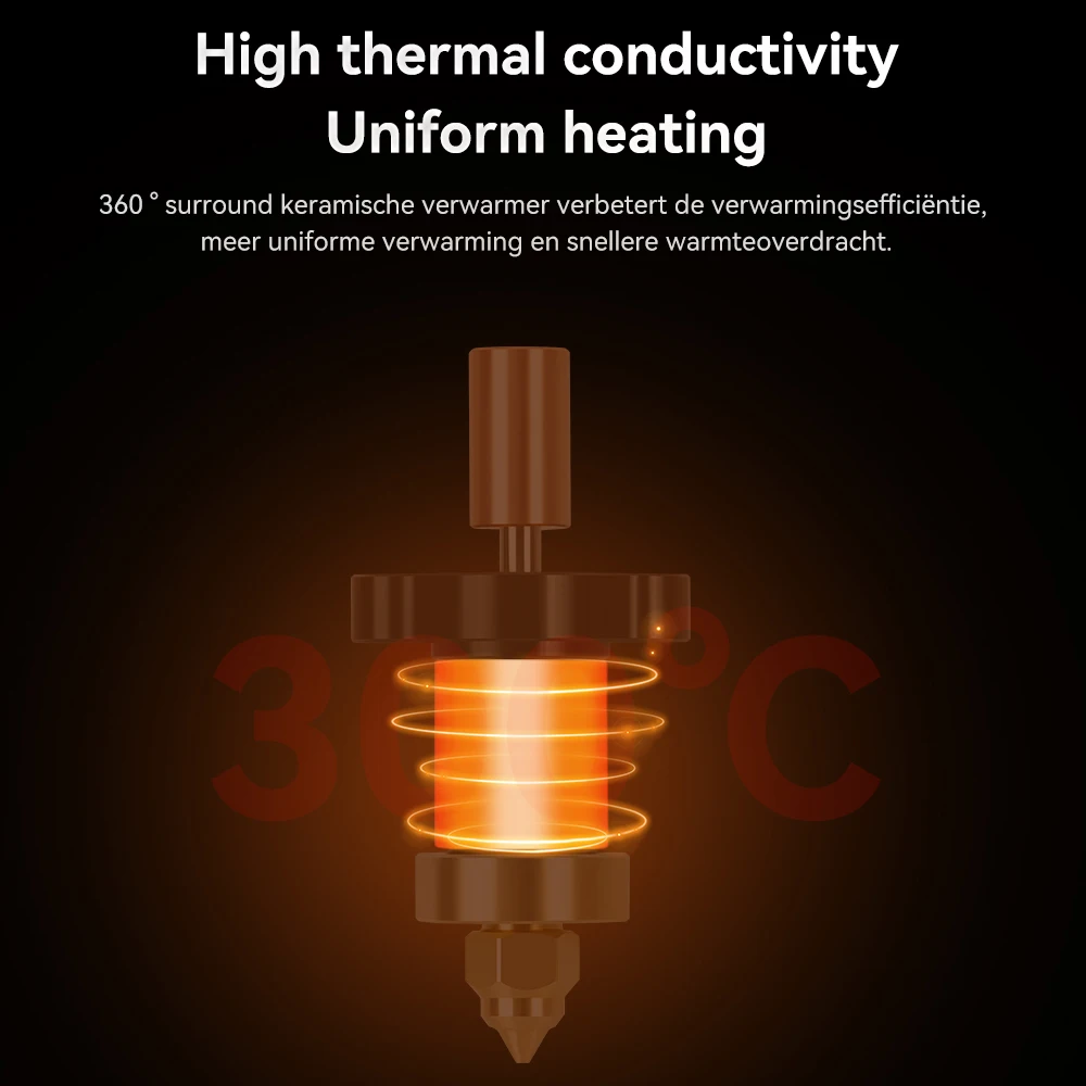 Updated Hotend KIT Bi Metal K1 HOTEND For Creality K1/K1 MAX Ceramic Heating Block Kit 300°C Extruder For Creality Ender-3 V3 KE