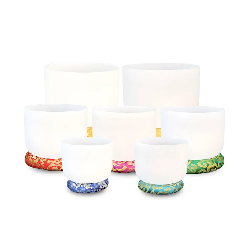 

New Trend Crystal Sound Bowls Yoga Meditation Amethyst Quartz Crystal Singing Bowls Set 8~14'