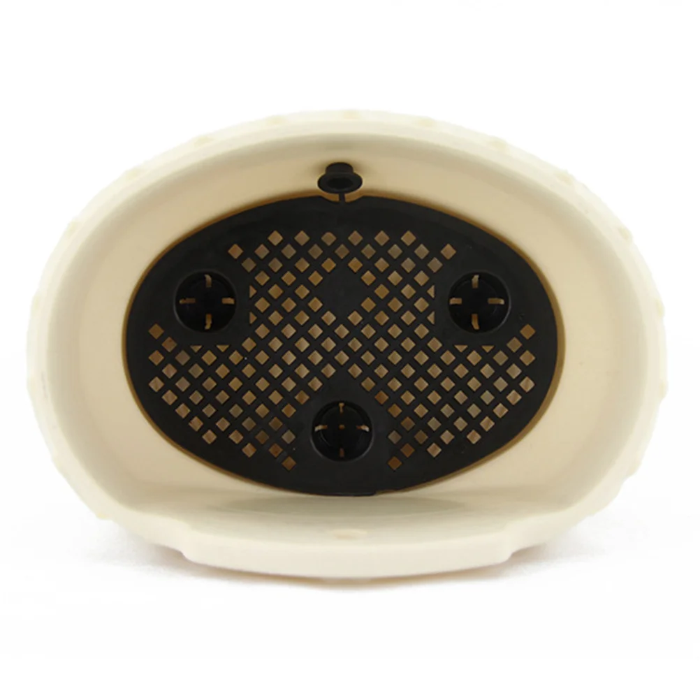 

2pcs Wall Hanging Flower Pot Plastic Semi-Circular Storage Basket For Wall Mount Organizer Space Saving Beige