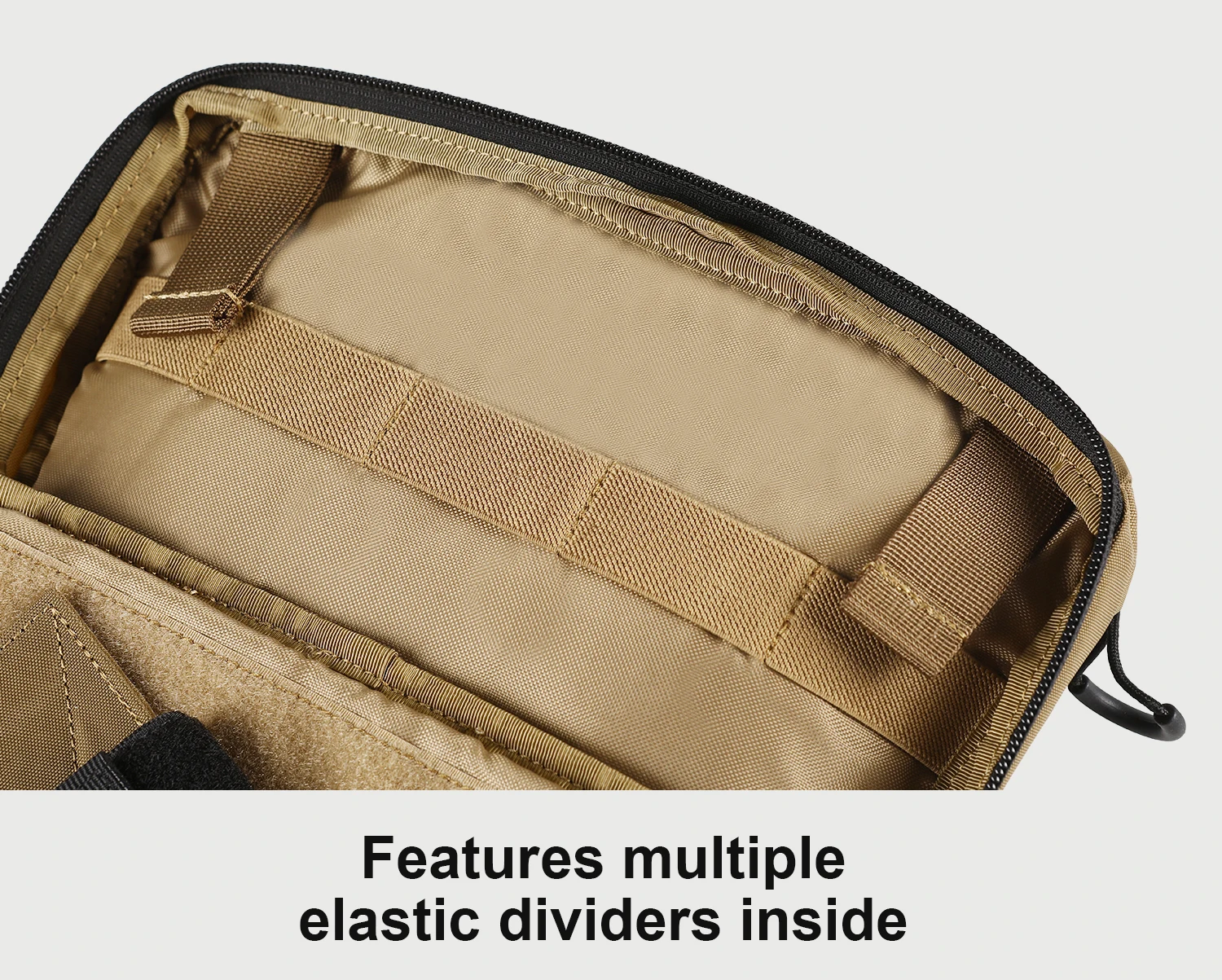 VOTAGOO Taktische Verdeckte Tragetasche Gürteltasche Handfeuerwaffen-Tasche CCW Hüfttasche aus Cordura 500D Nylon für Taktische Ausrüstung – Detail 12