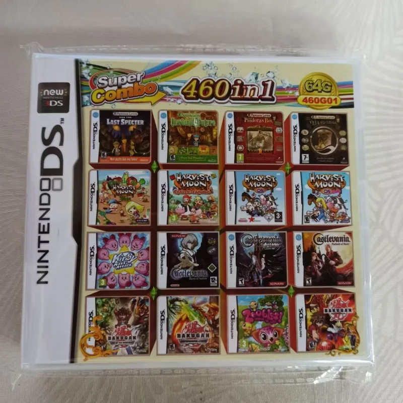 4300IN1 208IN1 500IN1 3DS NDS بطاقة الألعاب المدمجة بطاقة 510 في 1 NDS مجتمعة بطاقة NDS كاسيت