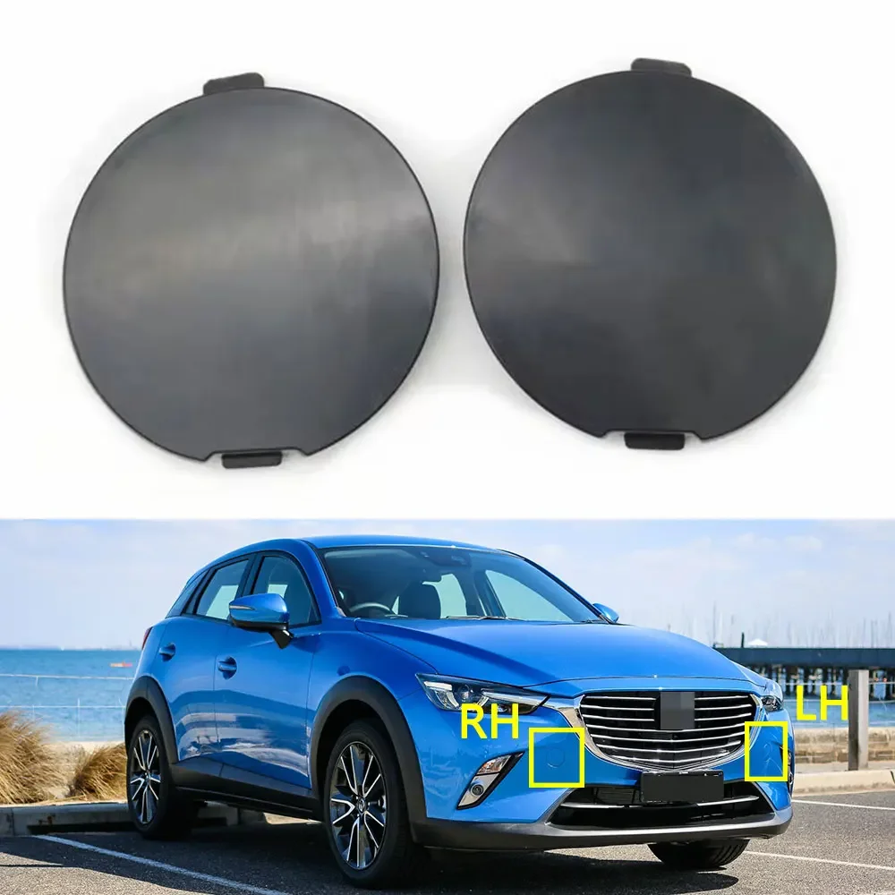 DK8A50A12ABB Car Front Bumper Tow Hook Cover Trailer Hauling Lid Traction Towing Eye Cap For Mazda CX3 CX-3 2014-2023