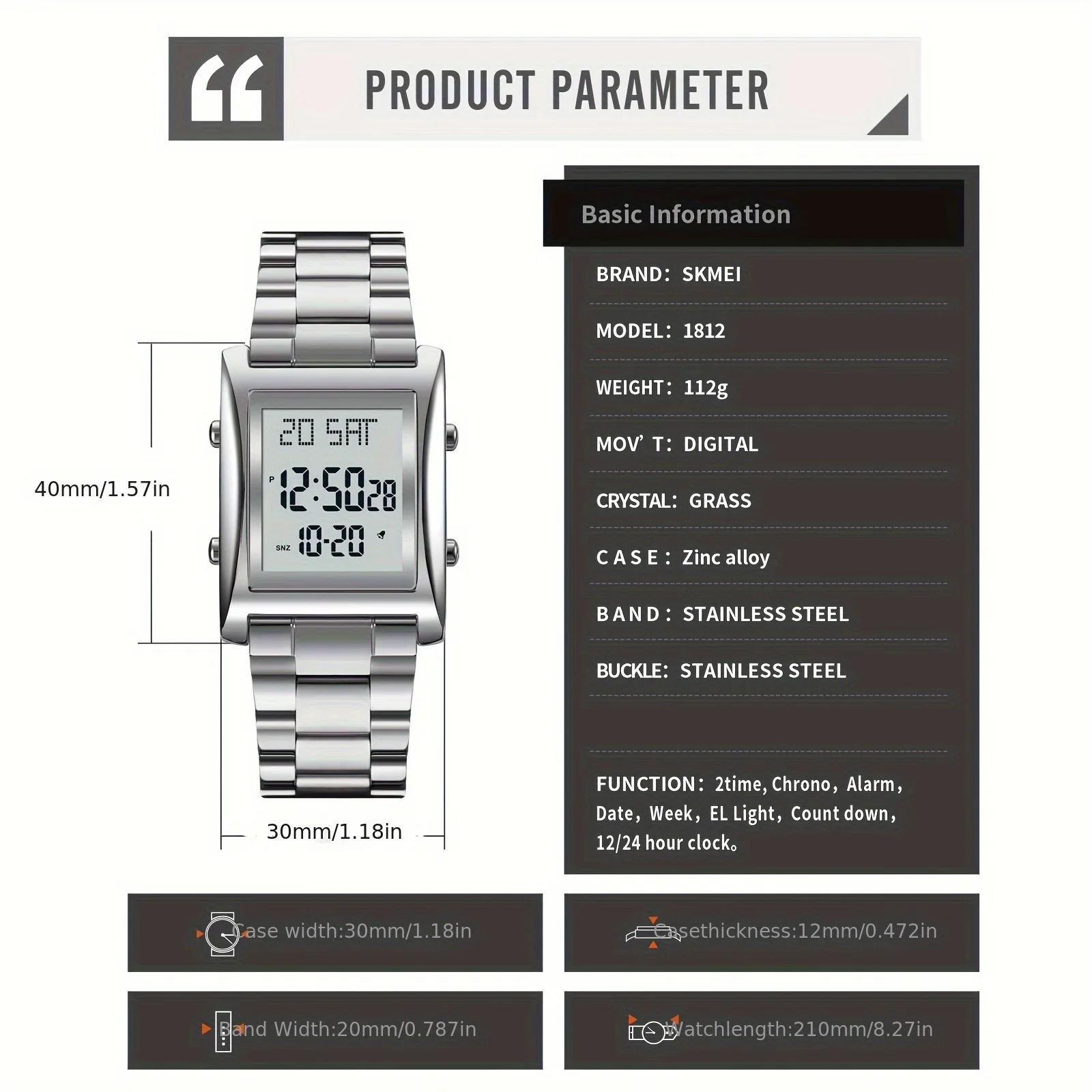 SKMEI Einfache Wecker Sport Armbanduhren Outdoor Uhr Für Männer Frauen Mode Chrono Wasserdichte Digitale Uhren reloj hombre