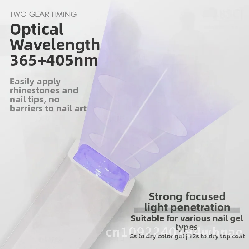 Draagbare Handheld Nail Art Lamp Mini Sneldrogende Lichttherapie Spotlight in Standaard Wit/Paars/Roze/groen Kleuren voor Nagel