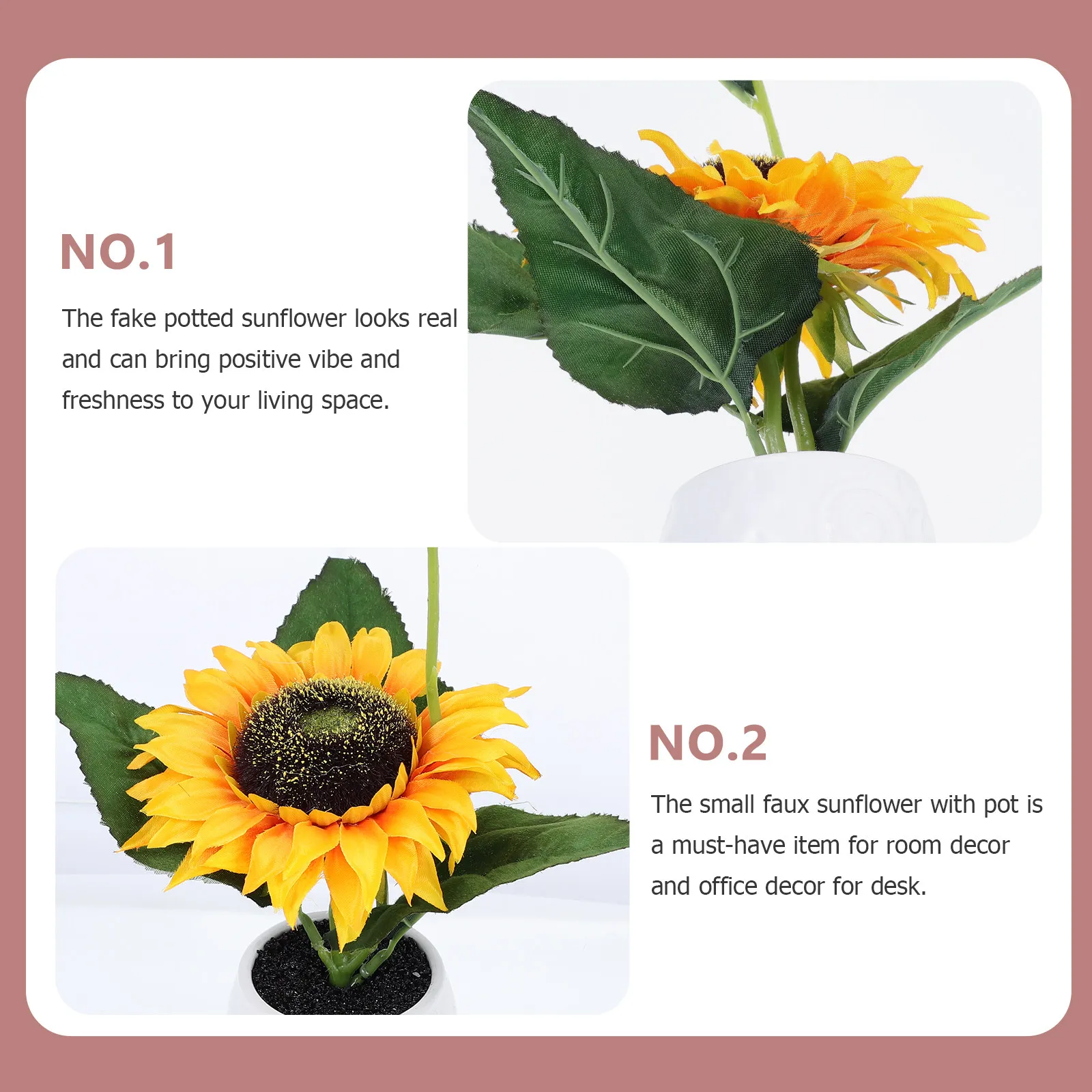 

Искусственный подсолнух в горшке: реалистичное украшение для дома, офиса, кухни, настольный декор, имитация бонсай