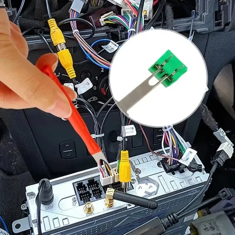 

21PCS Electrical Connector Pin Puller Tool Wire Harness Terminal Extraction Pick Connector Crimp Pin Back Needle Remove Tool