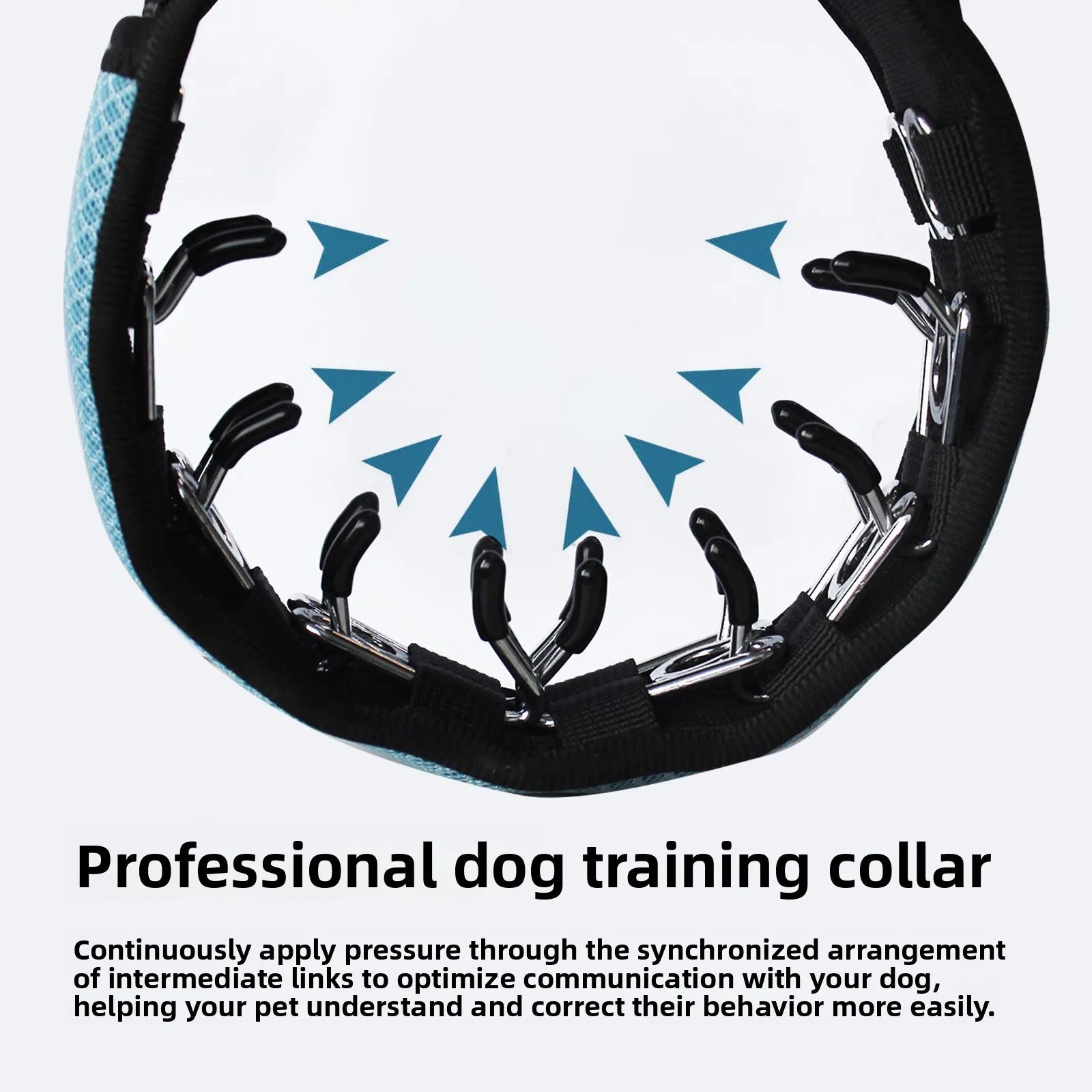 The Anti-Fierce Dog Impact Barbs Training Collar Is Adjustable Neoprene Anti-Pull Dog Walking Collar