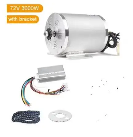 Electric Motor 72V 3000W Brushless Motor Controller Reverse Twist Throttle Power Ignition Lock Scooter