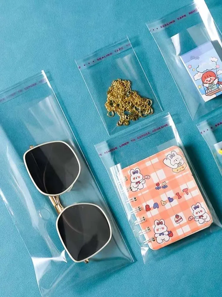 Sacs cadeaux transparents auto-scellants, sac d'emballage en plastique Durable et Transparent pour fournitures de maison, emballage de cadeaux de fête de Festival TMZ