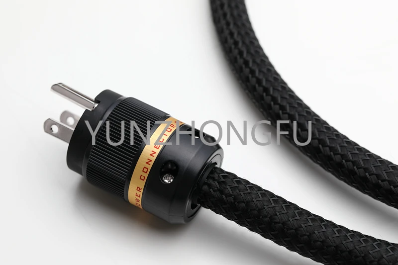 Gustard Power Cord No. 02 Li Z Structure 99.998% Ofc Oxygen-free Copper Plated Plug