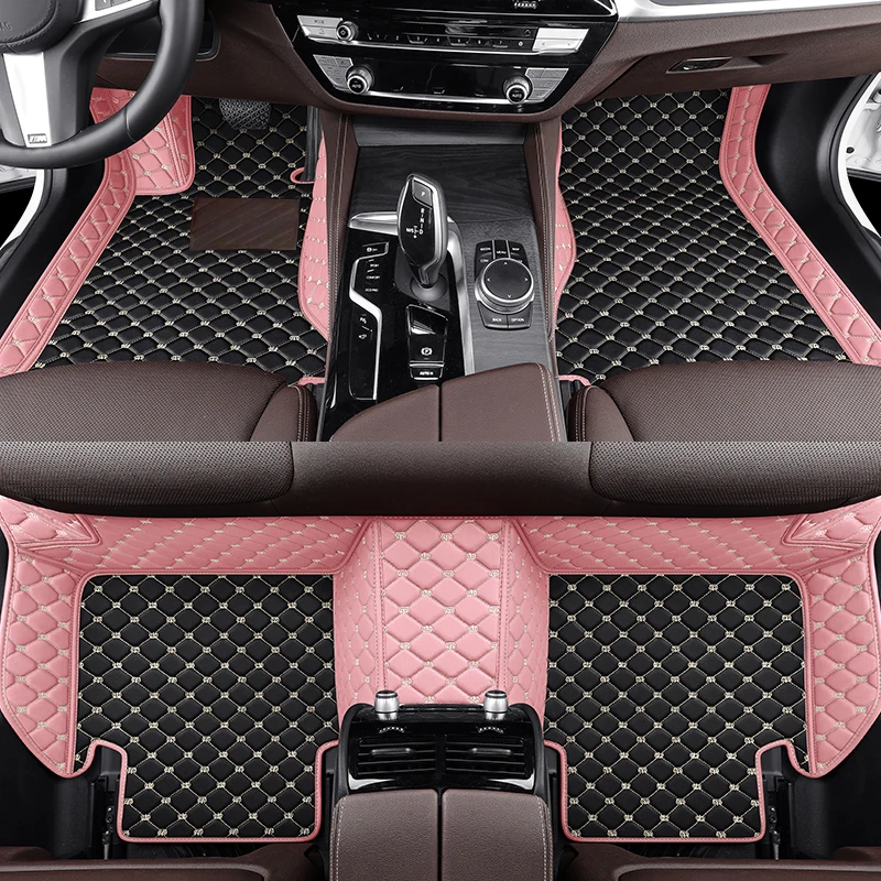 

YUCKJU Custom Leather Car Mat For Skoda All Models Fabia Octavia Rapid Superb Kodiaq Yeti Auto Accessories Car-Styling