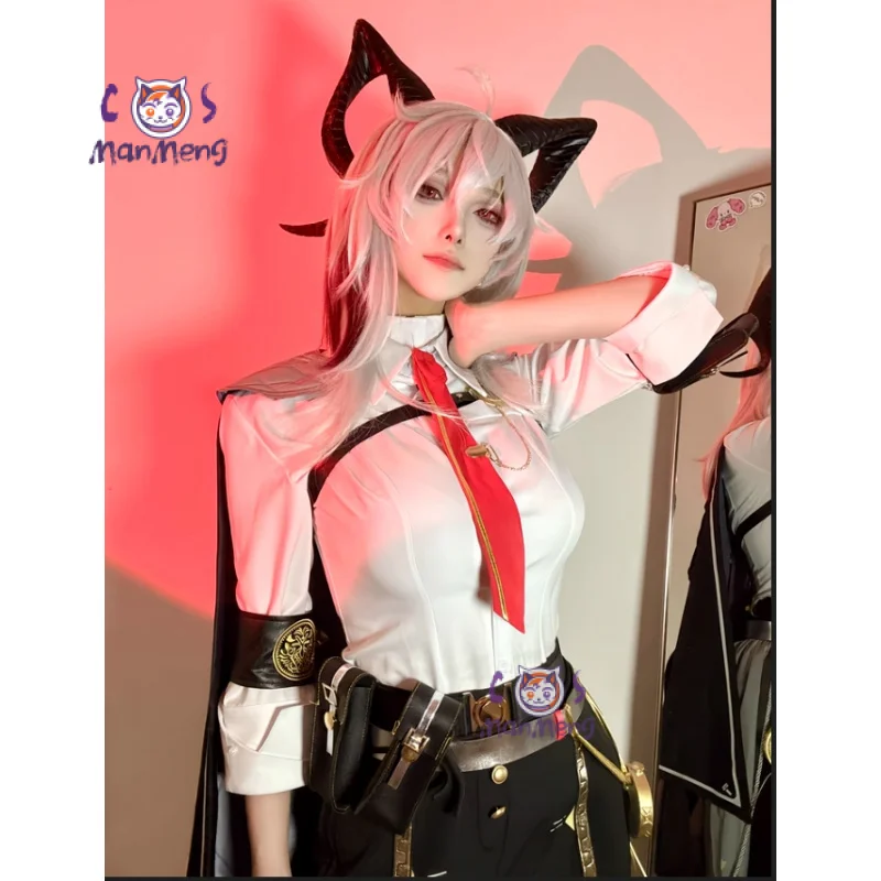 

Zani Game Wuthering Waves Cosplay Costume Shirt coat tie gloves wig ear props Halloween fashion men women New Zani uniform