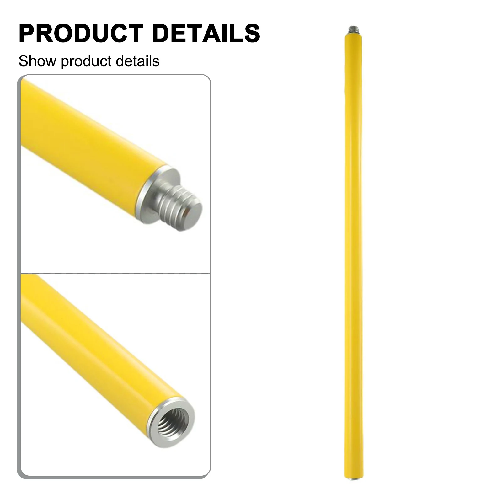 High-quality 10-60cm 5/8 Threaded GPS/RTK Extension Rod Yellow Diameter 25 Mm GPS Surveying Pole Antenna Extend Section For GNSS