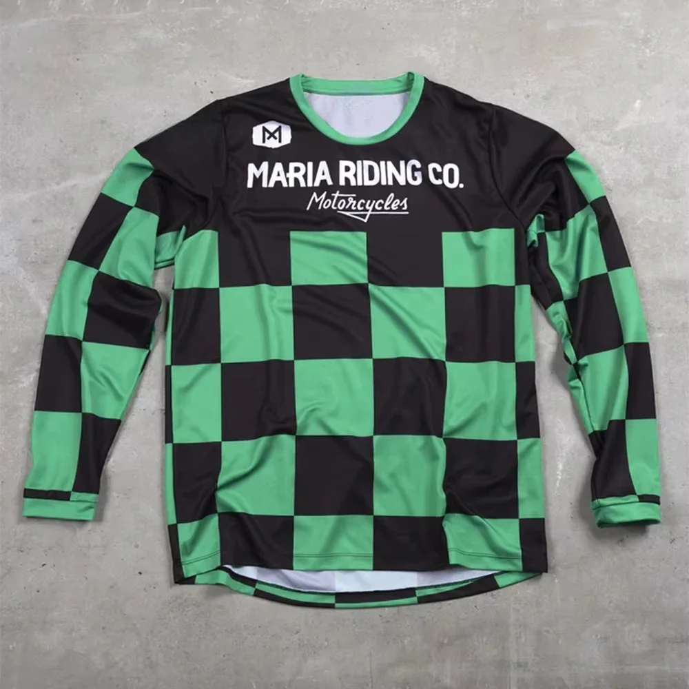 

MARIA Summer New Boutique Cycling T-Shirt Breathable Speed Drying Bicycle Motorcycle Mountain Off Road Long Sleeve Speed Control