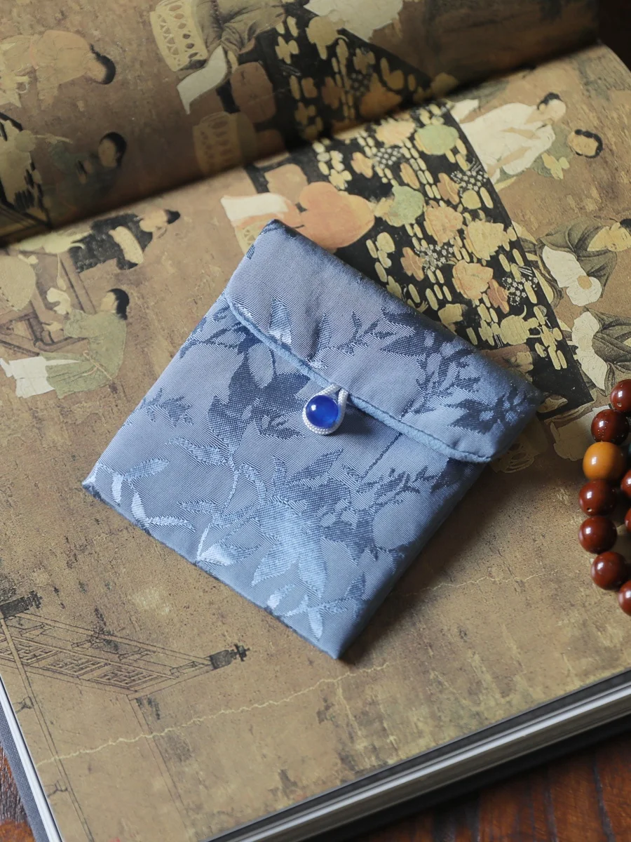 Spring Clay Cultural Play Bag Cloth Bag Walnut Buddha Beads Storage Bag Qing Luo Jewelry Bag Hand Chain Bag Seed Pearl Bag