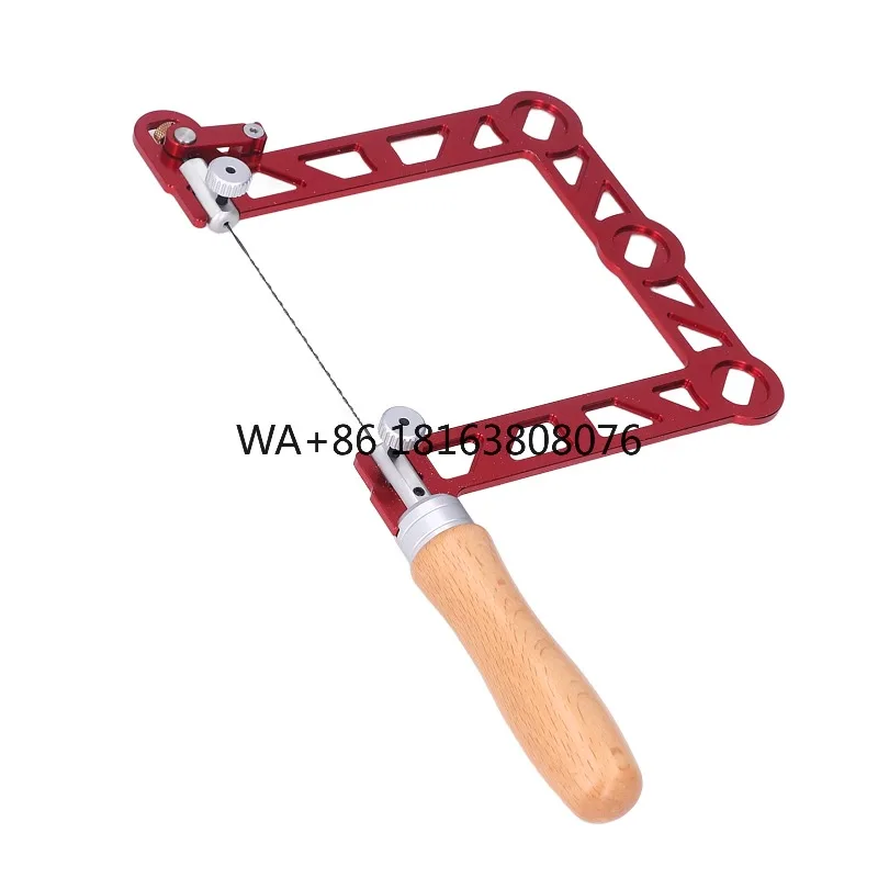U‑Shape Mini Woodworking Hand Saw, Wooden‑Handle Coping Saw for Jewelry Making & Metal Processing