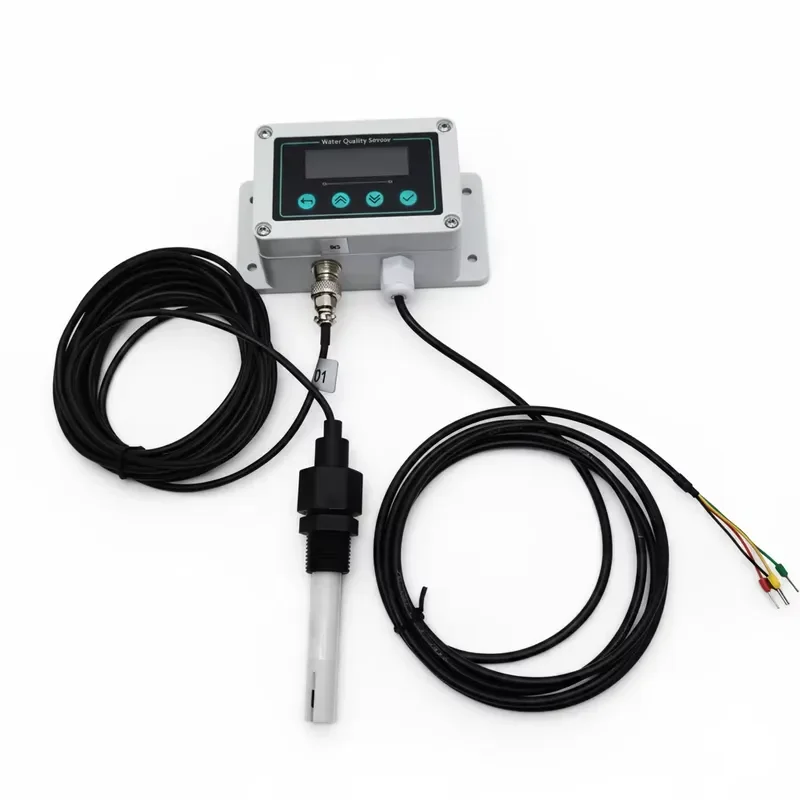 Digital EC TDS Salinity Temperature Sensor RS485 Water Quality Monitor with Screen for Smart Irrigation