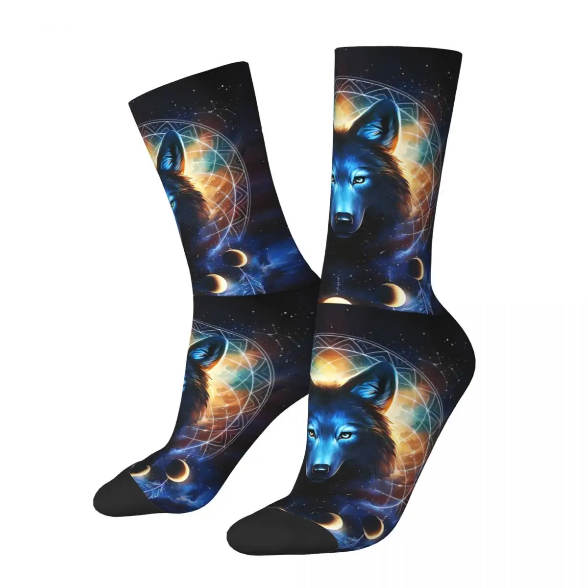 Wild Wolf Sock Printed Man Polyester