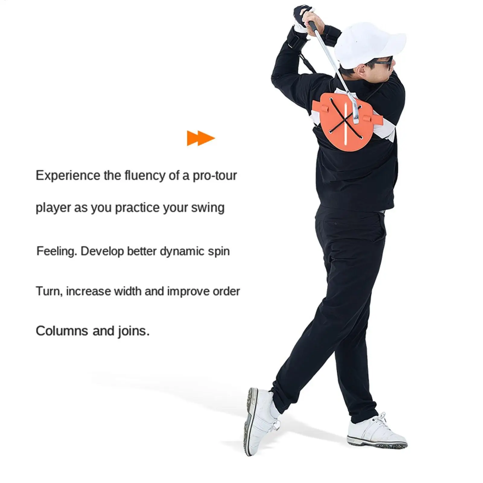 Golf Swing Band Practice Rotation Adjustable Correction Trainer Golf Training Equipment for Wrist Arms Hand Elbow Grip Trainer